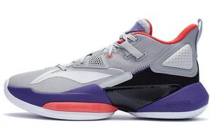 Баскетбольные кроссовки Power 8 мужские, средние, микрокристаллические, серые/черные/синие Lining