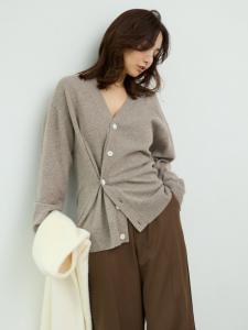 Вязаный кардиган Cache-Coeur из шерсти, двусторонний Miesrohe, цвет Beg[037]