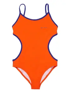 Купальник с вырезами Marni Kids, оранжевый
