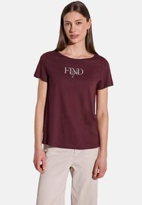 Футболка с принтом Street One, темно-красный