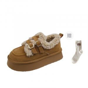 Женские зимние ботинки до щиколотки BINGO DUCK, Chestnut+Gift Socks *1