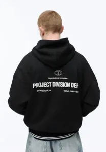 Толстовка с длинными рукавами и застежкой-молнией Pull&Bear, Black