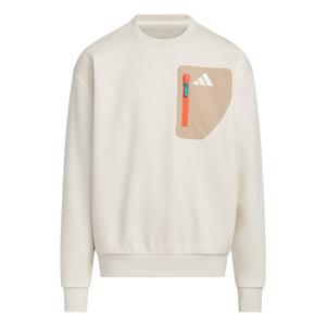 Свитшот SPORTSWEAR KNIT SWEAT CREW детский Adidas, белый/коричневый