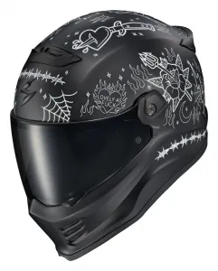 Шлем Covert FX The Litas 2 Scorpion EXO, черный/белый