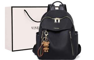 VINEY Оксфордский рюкзак с двойными лямками для женщин Экстрим Найт Блэк, 4341+Black