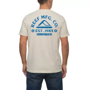 Мужская футболка с принтом в стиле хакерской тематики Reef, бежевый