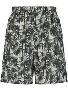 Armani Exchange шорты с графичным принтом, зеленый