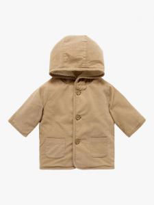 Детская вельветовая куртка с капюшоном и овчиной Purebaby, Mushroom