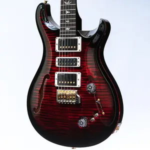 PRS Special Semi-Hollow с 10-слойной верхней декой в цвете Fire Red Smokeburst