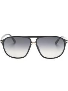 TOM FORD Eyewear солнцезащитные очки в квадратной оправе, черный