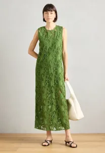 Платье-Миди с вышивкой в виде пламени, повседневное платье Scotch & Soda, Garden Green