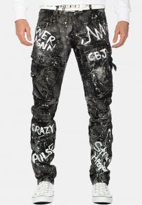 Джинсы прямого кроя Cipo & Baxx, черный