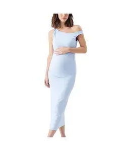 Платье для беременных Ripe Luxe с открытыми плечами Ripe Maternity, синий