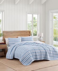 Двустороннее хлопковое одеяло в клетку, размер 2, односпальное Tommy Hilfiger, Light Blue, White, Dark Blue