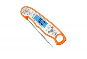 Термометр для продуктов питания мгновенного считывания - водонепроницаемый цифровой термометр для мяса Zulay Kitchen, оранжевый