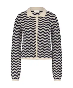 Вязаный кардиган с длинным рукавом Caro Fabienne Chapot, синий