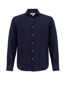Рубашка на пуговицах классического кроя Antioch, темно-синий