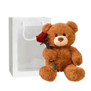 MERCONSER Милый и очаровательный розовый медвежонок плюшевая кукла высота 32см