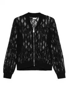 Кардиган на молнии с кружевной вставкой LIU JO, синий