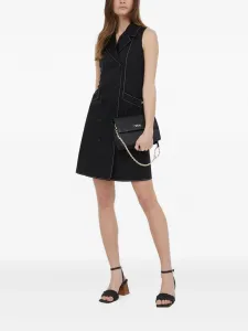 Двубортное платье мини без рукавов Pennyblack, черный