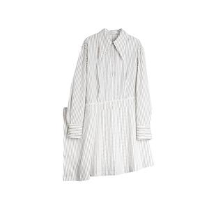 ELLE Женское платье с длинным рукавом белое