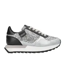 Кроссовки, покрытые блестками Liu Jo, серый