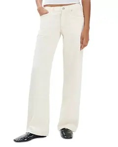Джинсы прямого кроя Saige с низкой посадкой, цвет экрю. Rag & Bone, белый