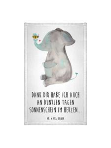 Mr. & Mrs. Panda Полотенце с изображением слона и пчелы, с надписью белым цветом