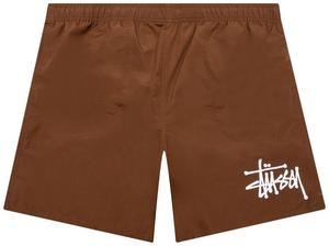 Шорты Stussy Big Basic Water Short, коричневый