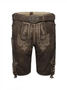 Кожаные брюки Olias коричневого цвета KRÜGER