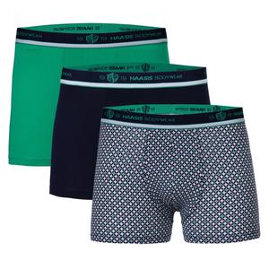 Боксеры Haasis Bodywear 3er-Set: Pants, цвет marine/grün