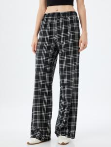 Широкие брюки Koton, черный