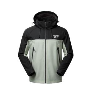 Куртка Unisex Hooded Moderate Reebok, черный зеленый