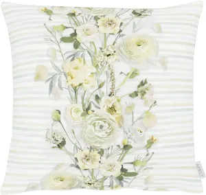 АПЕЛЬТ декоративная подушка "6402" с ранункулюсом APELT 49х49 см, зеленый/желтый