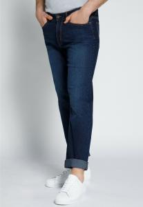 Джинсы прямого кроя STHUGE, темно-синий деним