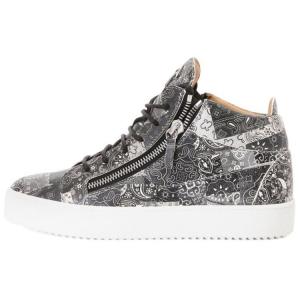 GZ Kriss Mid-Top Skateboard Shoes Мужские Черные Giuseppe Zanotti