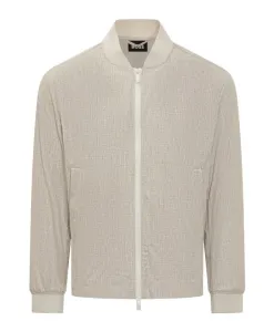 Приталенная куртка-бомбер на молнии Hugo, белый