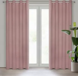 Штора AMARO, цвет старой розы, 135x250 см, люверс Eurofirany