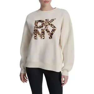 Толстовка DKNY Animal Print Flkg, бежевый