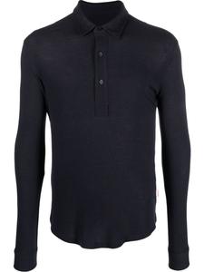 Orlebar Brown рубашка поло с длинными рукавами, синий