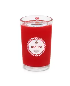 Свеча в баночке для спа "Seduce Balancing", пачули и анис, 8 унций Root Candles, red