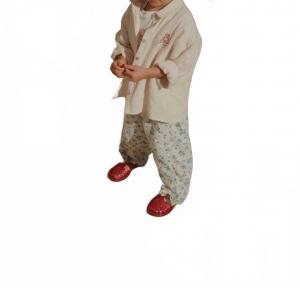 Детская блузка Белла в бежевом цвете Konges Sløjd