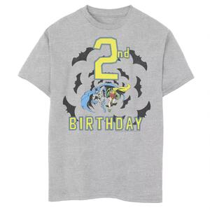 Футболка с рисунком героев DC Comics «Бэтмен на второй день рождения» для мальчиков 8–20 лет Licensed Character