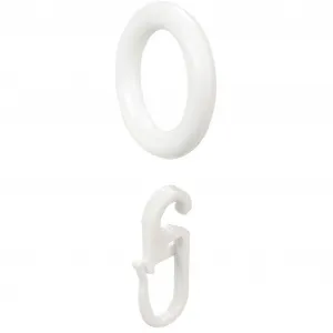Кольцо для штор Liedeco, (8 шт.), белый