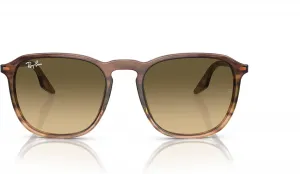 Солнцезащитные очки Ray-Ban Unisex Rb2203 квадратной формы, Striped Brown Gradient Green/Vintage Brown Gradient Black