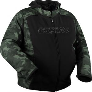 Водонепроницаемая текстильная мотоциклетная куртка Bering davis размера king size, Black/Camouflage