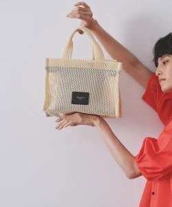 Сетчатая квадратная сумка-тоут среднего размера Opaque.Clip, цвет Ivory(004)