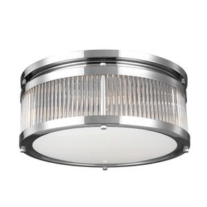 Потолочный светильник для ванной комнаты Elstead Lighting, 38,1x15,9  см, хромированный