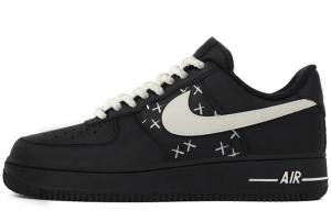 Nike Air Force 1 Abrasion Resistant Low top Skateboard Shoes Women's Beige Black
