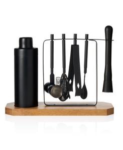 Набор из 7 барных инструментов Ebony Godinger, черный